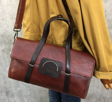 Load image into Gallery viewer, Brown Leather Crossbody Handbag
