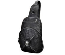 Load image into Gallery viewer, Leather Sling Crossbody Backpack
