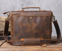 Load image into Gallery viewer, Handmade Full Grain Rustic Leather Messenger Bag

