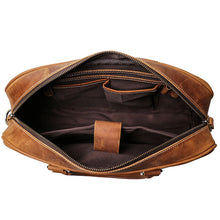 Load image into Gallery viewer, Leather Laptop Bag  Vintage Leather Briefcase
