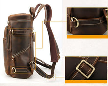 Load image into Gallery viewer, Handmade Vintage Leather Backpack
